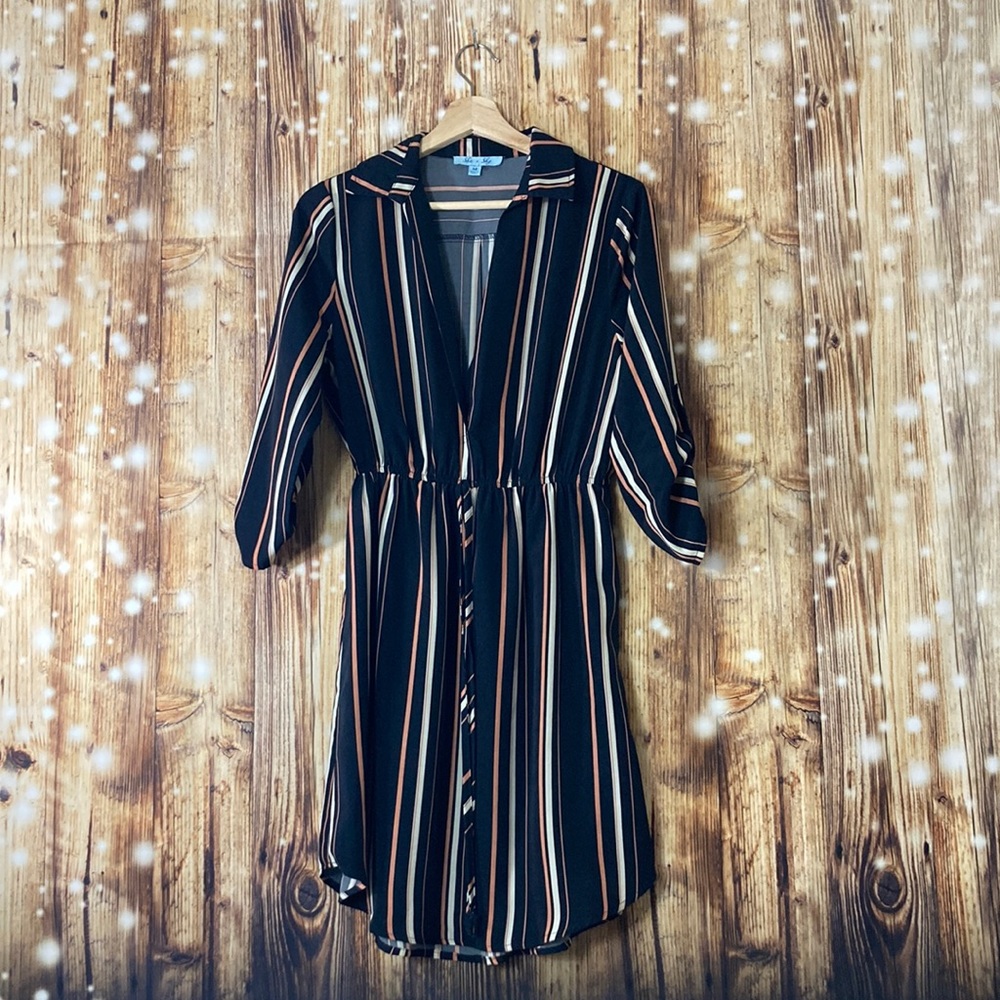 Mock wrap dress
